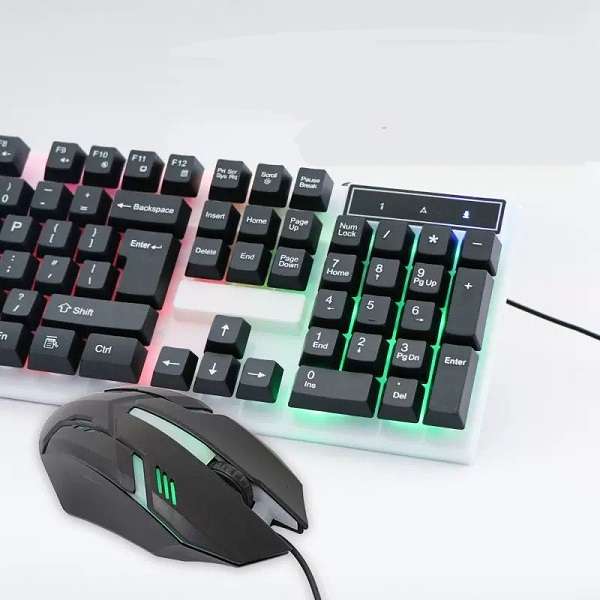 Colurful Light USB Gaming Combo Wired Keyboard &, Mouse Set