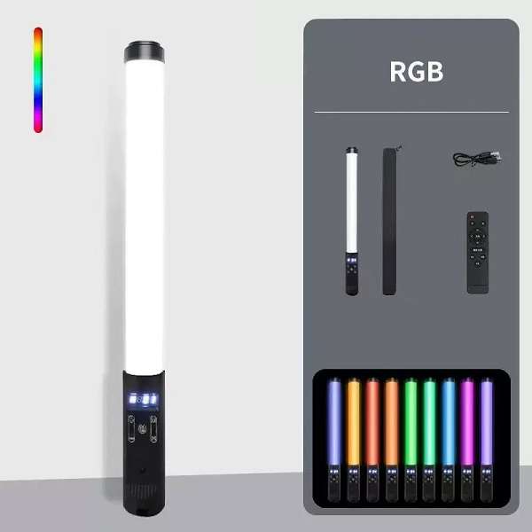 PM-198 Portable Video Making Handheld RGB  LED Stick Light