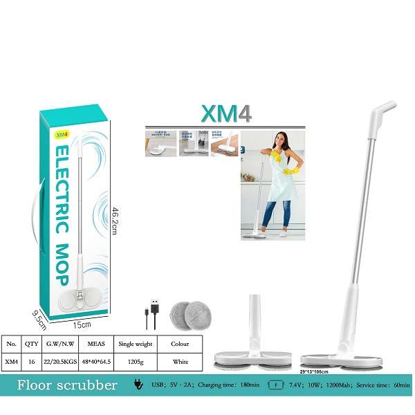 XM4Rechargeable 2 Head Electronic Mop