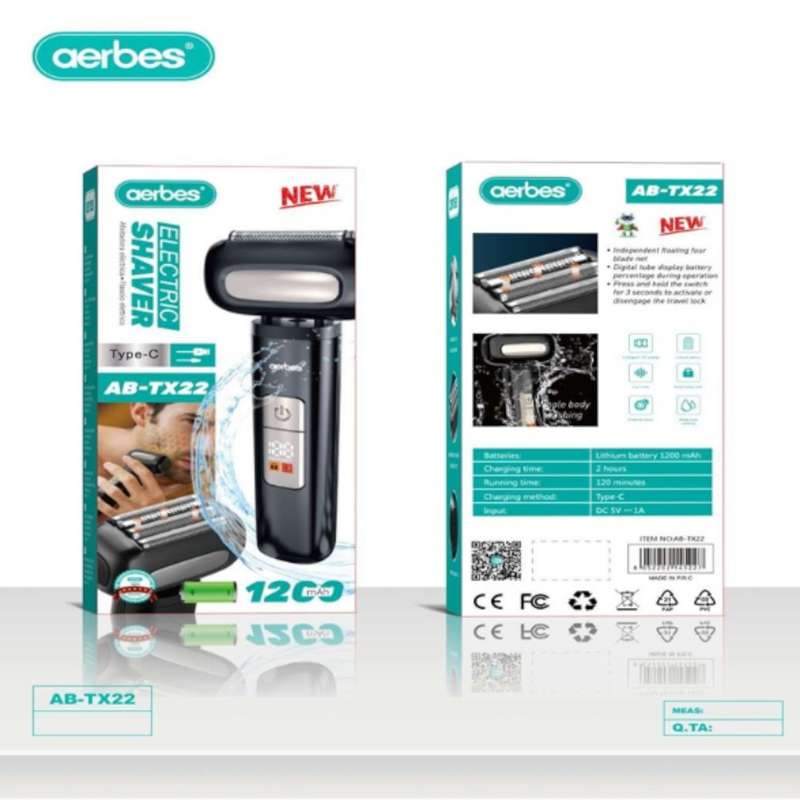 Aerbes AB-TX22 1200mah Electric Shaver