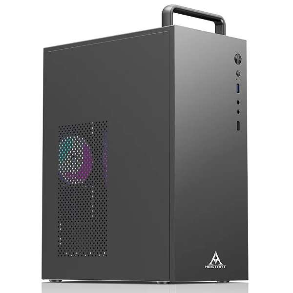 Hestart V200 Little Luban Computer Chassis Case Micro ATX /Mini ITX SSD Slot x 1  HDD Slot x 3