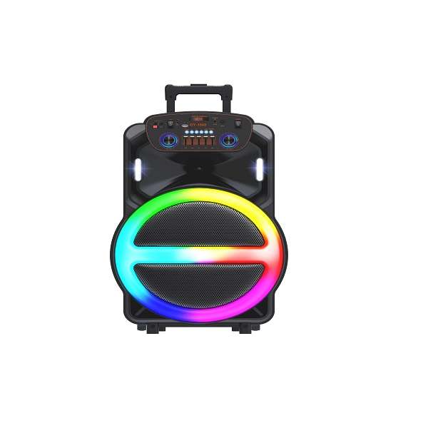 GY-1509 15-Inch Portable Bluetooth Karaoke Speaker with Wireless Microphone