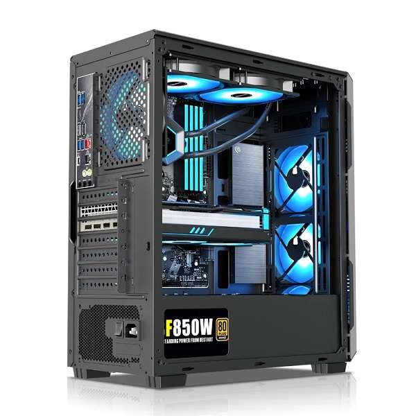 The Eye of Eternity Hestart Liquid Cooled Desktop Gaming Empty Case ATX/Micro ATX/Mini ATX