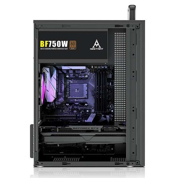 Hestart V200 Little Luban Computer Chassis Case Micro ATX /Mini ITX SSD Slot x 1  HDD Slot x 3