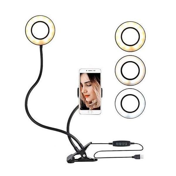 PM-194 Professional Live Streaming LED Ring Light White, Warm White And; Cool White