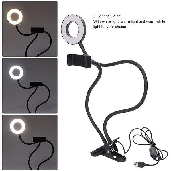 PM-194 Professional Live Streaming LED Ring Light White, Warm White And; Cool White