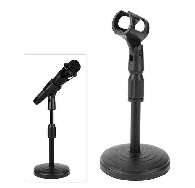 PM-215 Adjustable Mini Microphone Stand With Microphone Holder