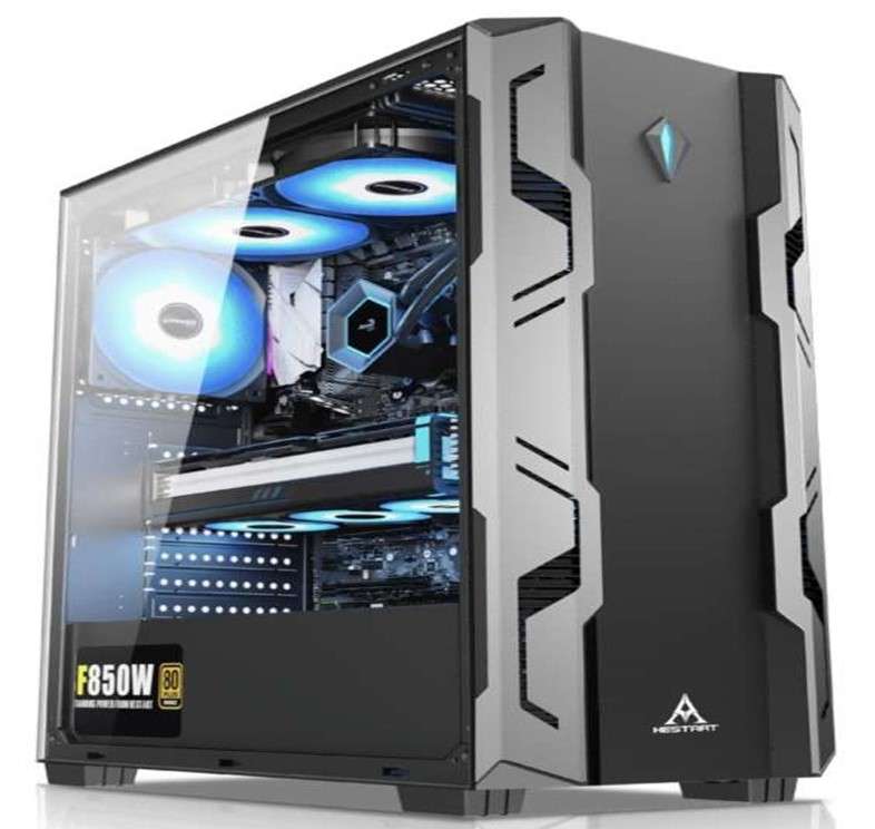 The Eye of Eternity Hestart Liquid Cooled Desktop Gaming Empty Case ATX/Micro ATX/Mini ATX
