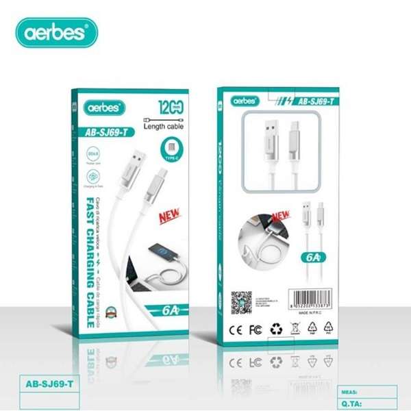Aerbes AB-SJ69-T  6A Fast Charging Cable 1.5M