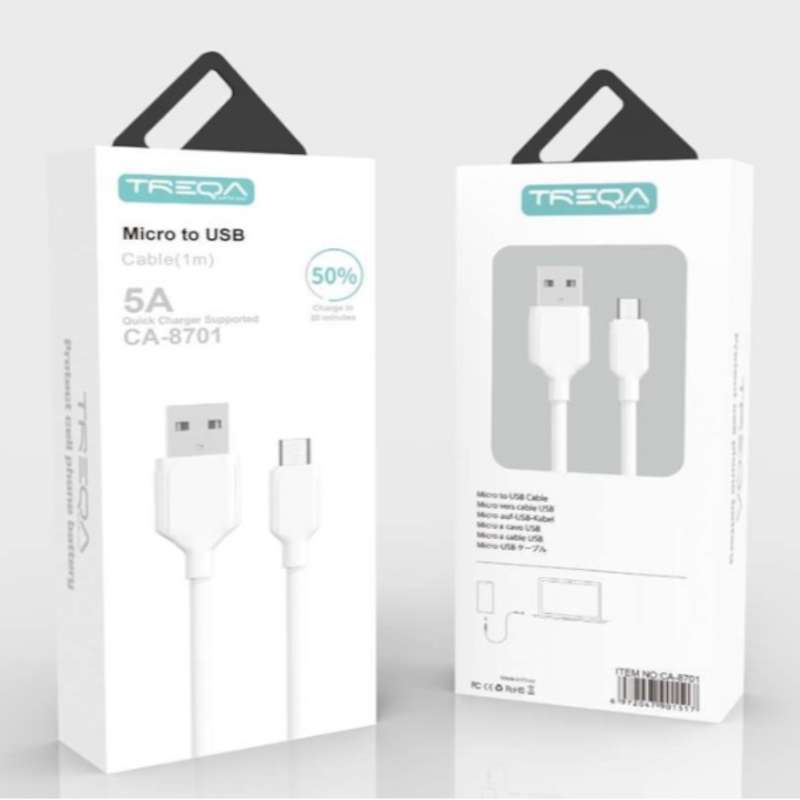 Treqa CA-8703 5A USB To Type C Cable 1M