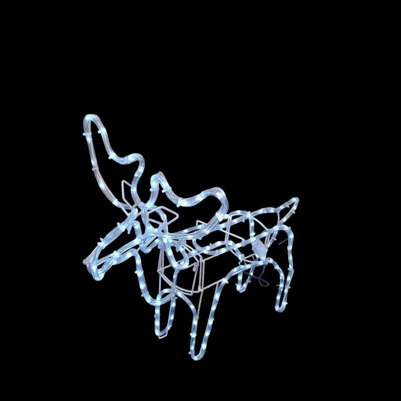 ZYF-D207 Fold Up Reindeer LED Décor Light  White With Moving Head And 6M LED Lights