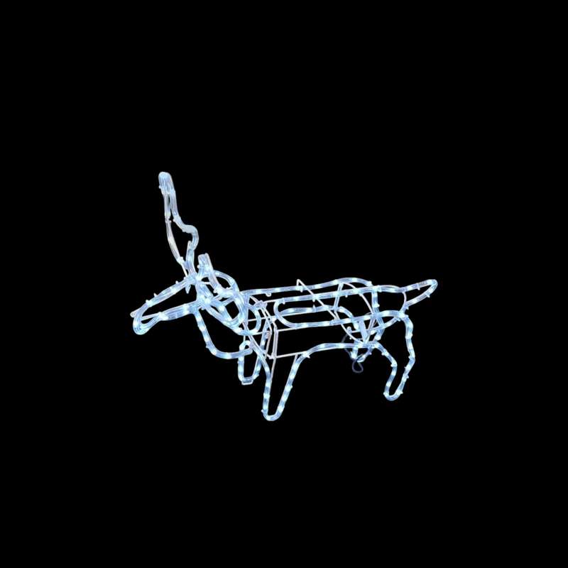 ZYF-D207 Fold Up Reindeer LED Décor Light  White With Moving Head And 6M LED Lights