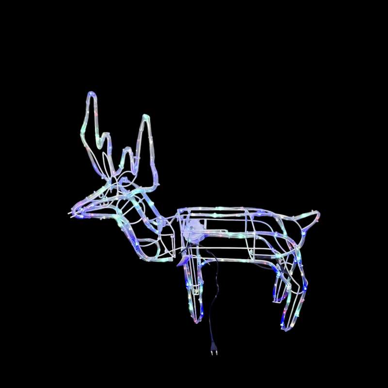 ZYF-D206 Fold Up Reindeer LED Décor Light RGB With Moving Head And 6M LED Lights