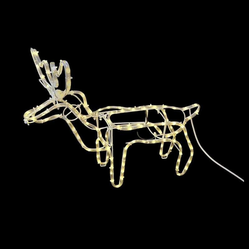 ZYF-D209 Fold Up Reindeer LED Décor Light Warm White With Moving Head And 6m LED Lights