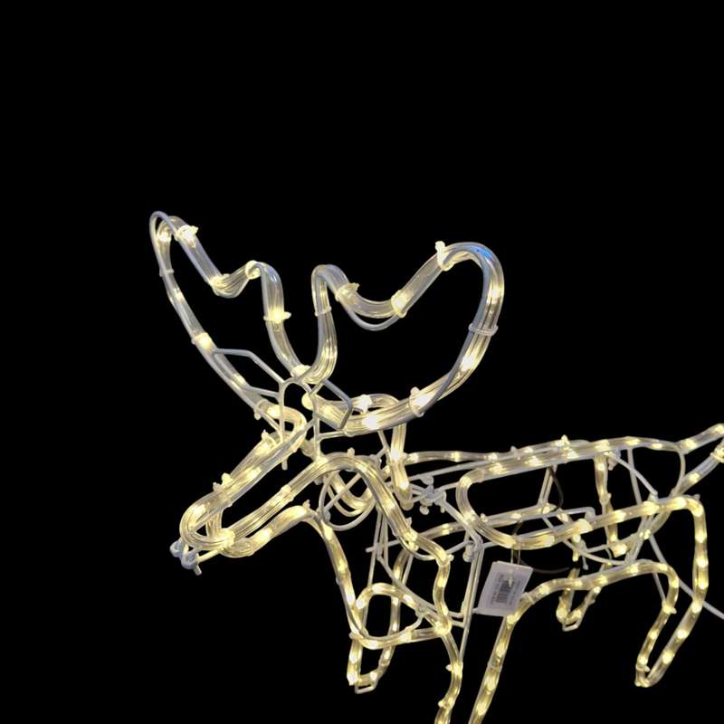ZYF-D209 Fold Up Reindeer LED Décor Light Warm White With Moving Head And 6m LED Lights
