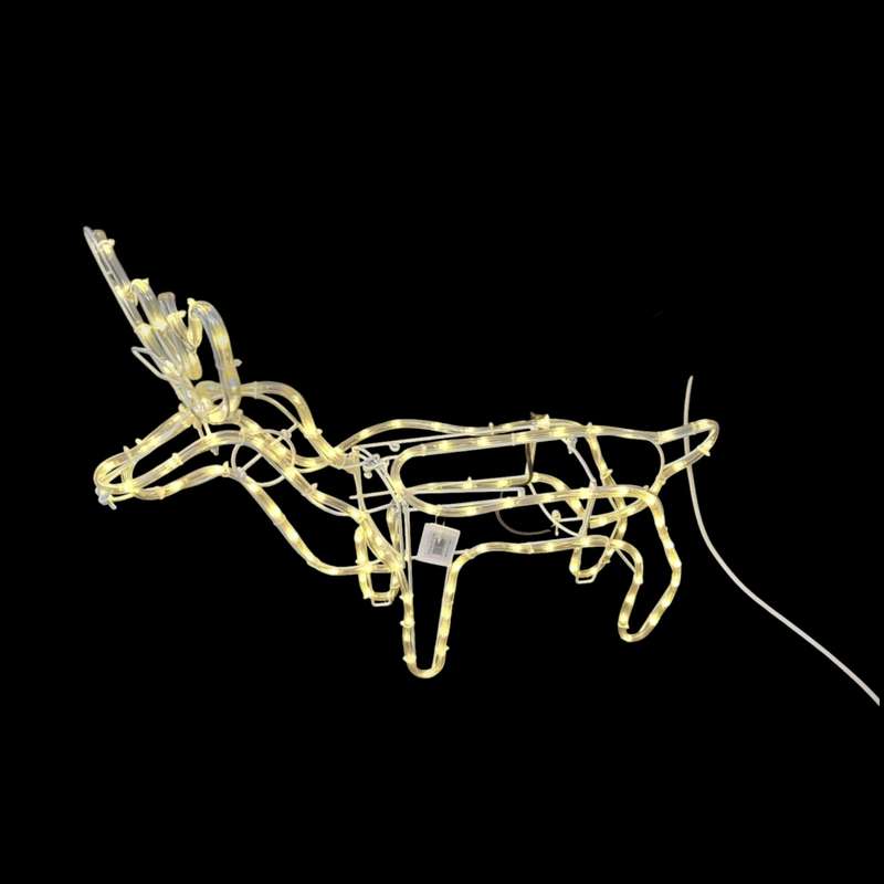 ZYF-D209 Fold Up Reindeer LED Décor Light Warm White With Moving Head And 6m LED Lights