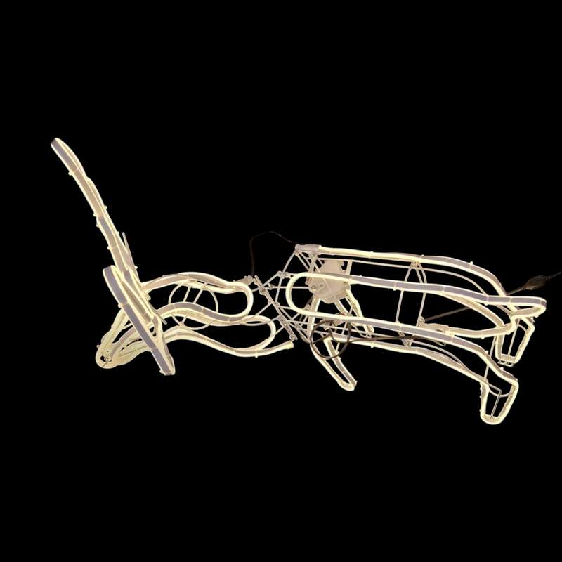ZYF-D217 Bobble Head Flexible 9m LED  Light  Reindeer Décor Foldable for Easy Storage Warm White