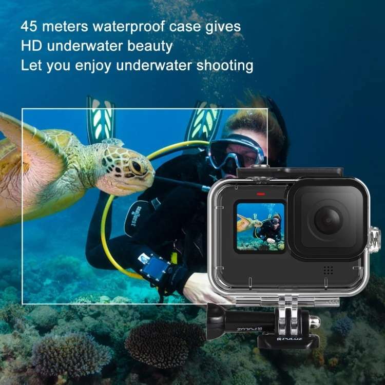 Puluz 45m Diving Waterproof Case For Go-pro HERO9