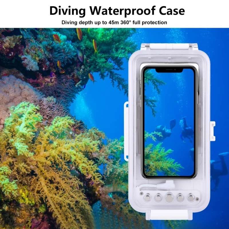 Puluz 45m Diving Waterproof Case for Android / Transparent