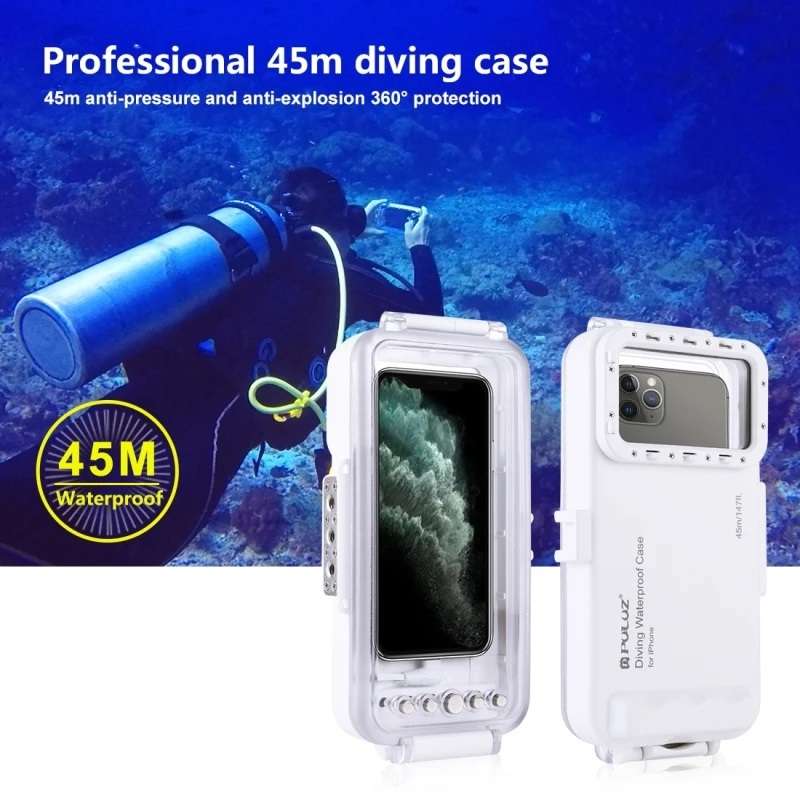 Puluz 45m Diving Waterproof Case for Android / Transparent