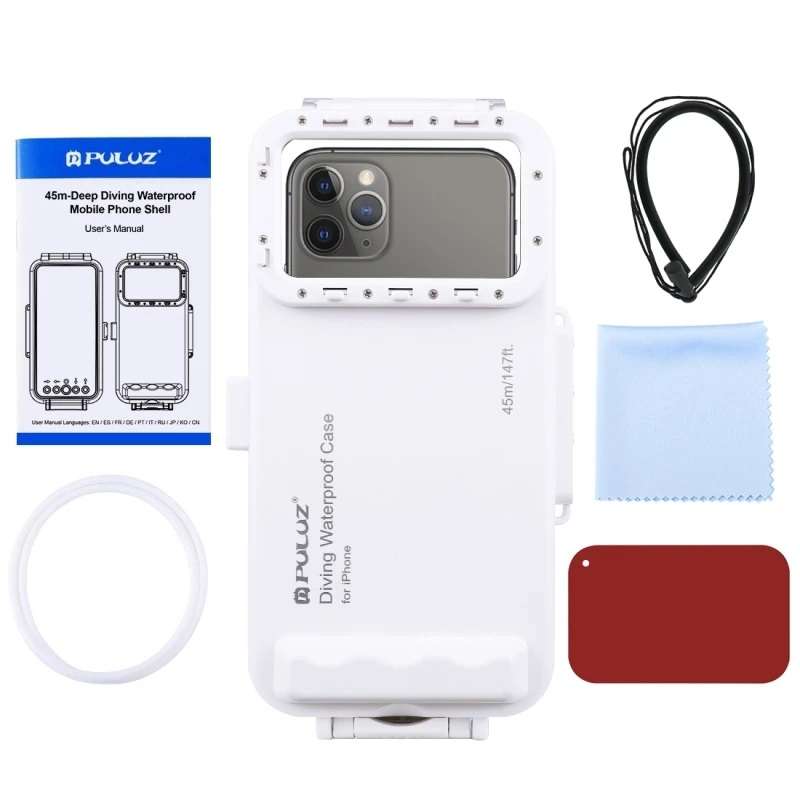 Puluz 45m Diving Waterproof Case for Android / Transparent
