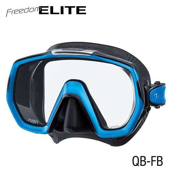 Tusa Tusa Mask - Freedom Elite - Black/Fishtail Blue