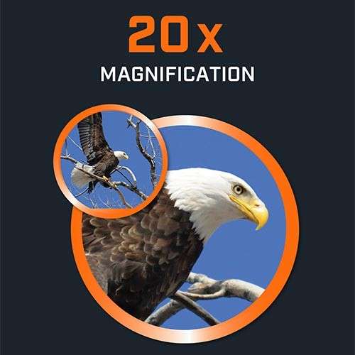 Bushnell POWERVIEW 20×50 2.0 Aluminum MC, Metal Chass, Rubb