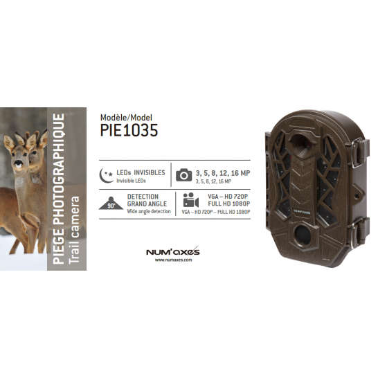 Num'Axes NUM'AXES Trail Camera  Model PIE1035