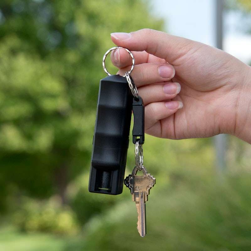 Sabre Black Campus Safety Pepper Gel with Quick Release Key Ring