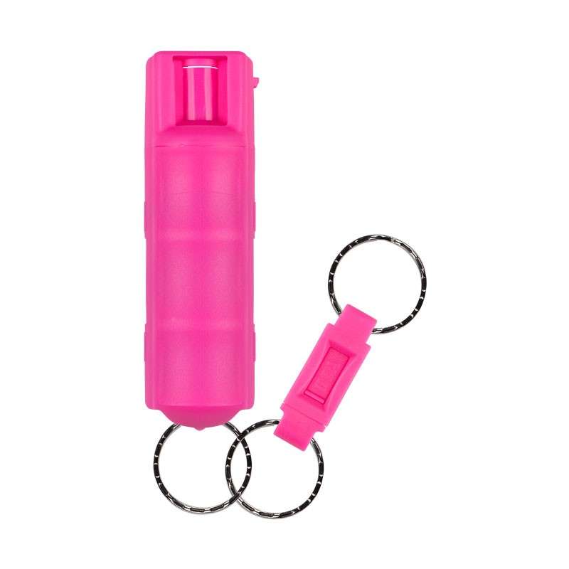 Sabre Pink Campus Safety Pepper Gel with Quick Release Key Ring