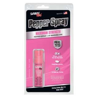 Sabre Pink Compact Pepper Spray with Clip