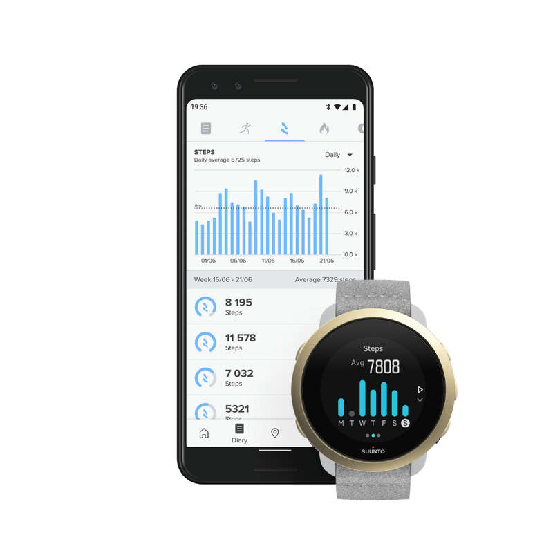 Suunto SUUNTO 3 PEBBLE WHITE LIGHT GOLD