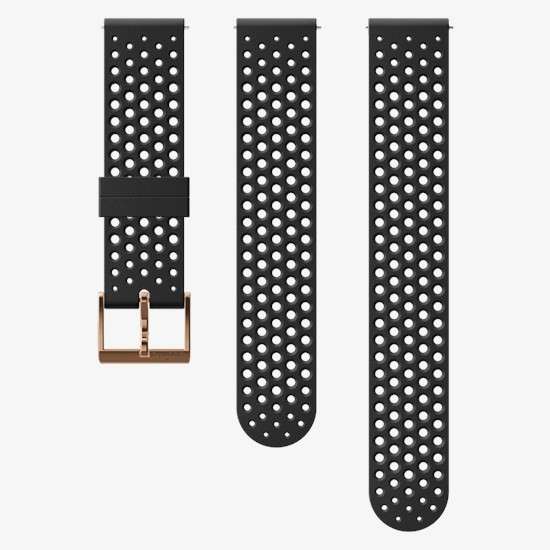 Suunto SUUNTO 20MM ATHLETIC 1 SILICONE STRAP BLK/COPPER S+M