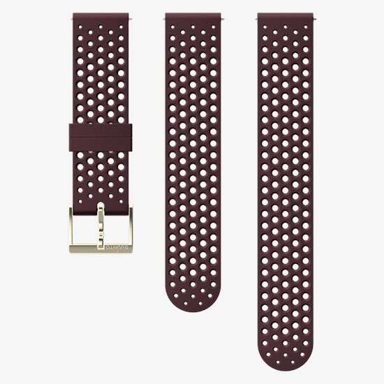 Suunto SUUNTO 20MM ATHLETIC 1 SILICONE STRAP BURGUNDY/GOLD S+M