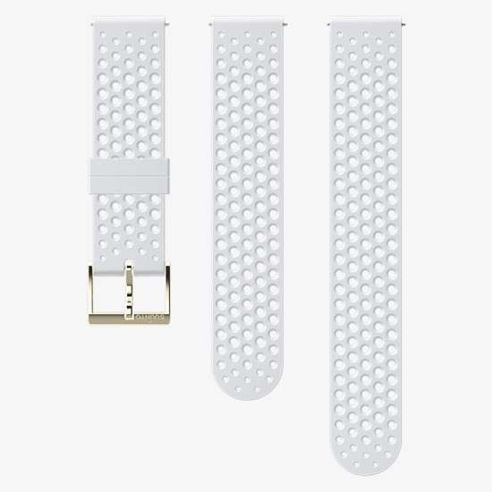 Suunto SUUNTO 20MM ATHLETIC 1 SILICONE STRAP WHITE/GOLD S+M