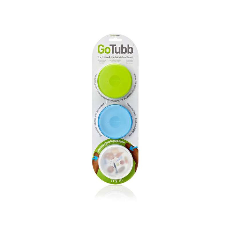 Human Gear GoTubb 3-PackMedium (5.3 cu.in./86cc)Clear/Green/Blue