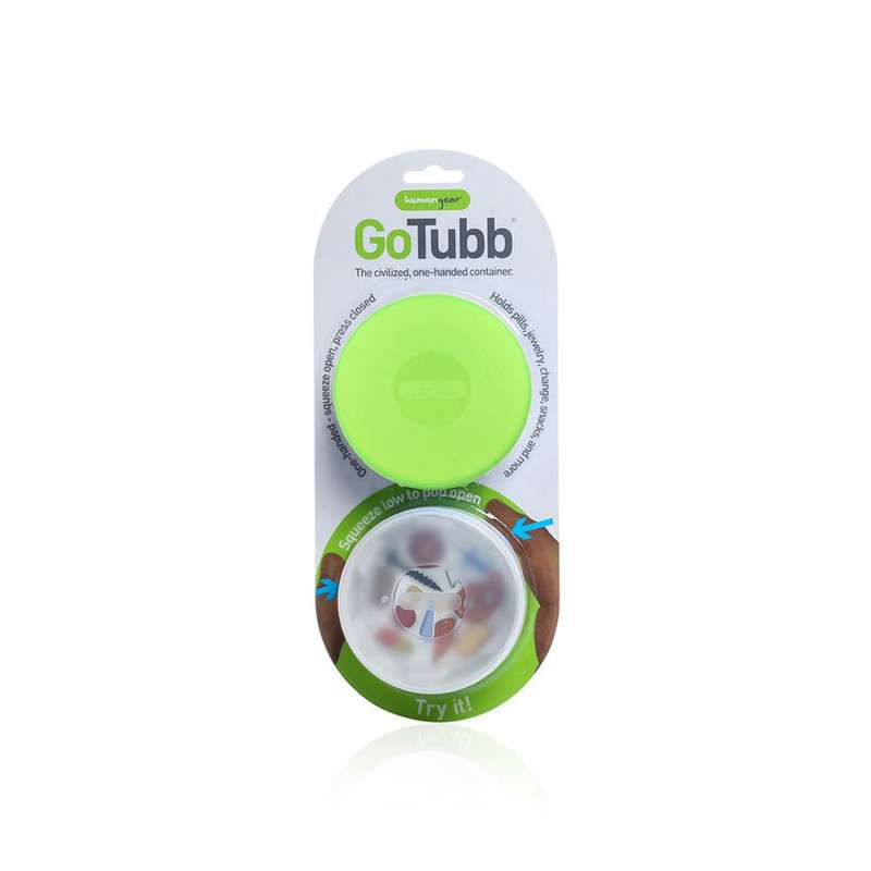Human Gear GoTubb 2-PackLarge, RoundClear/Green