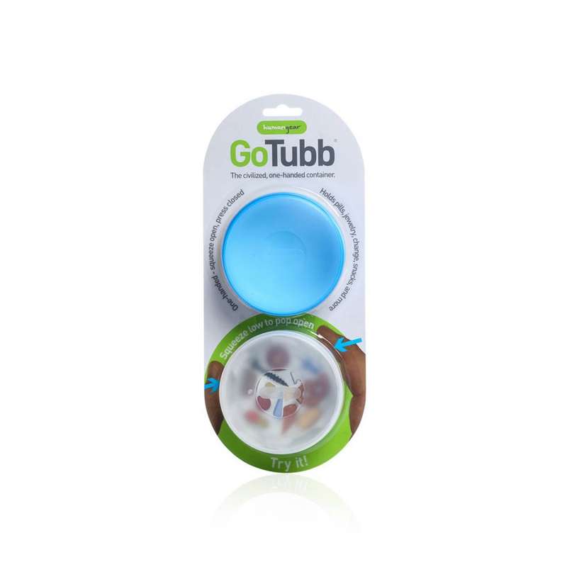 Human Gear GoTubb 2-PackLarge, RoundClear/Blue