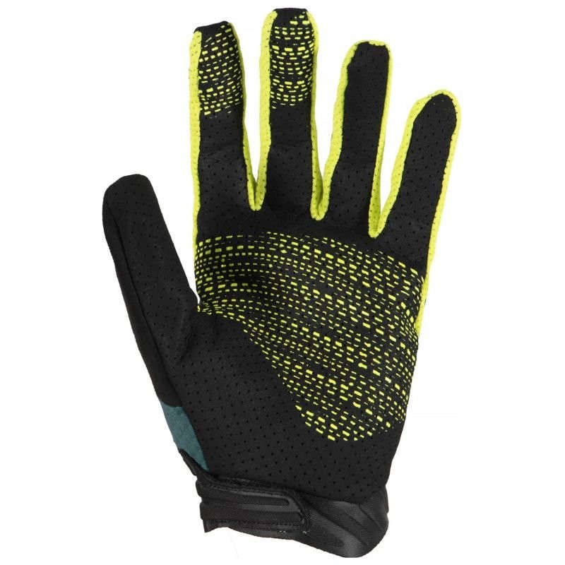 First Ascent Traverse Cycling Glove Black - S | Blue Depth/Lumo Yellow