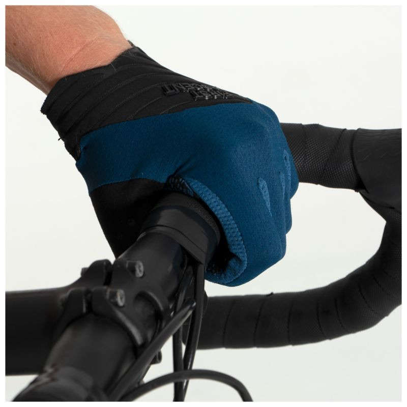 First Ascent Traverse Cycling Glove Black - S | Blue Depth/Lumo Yellow