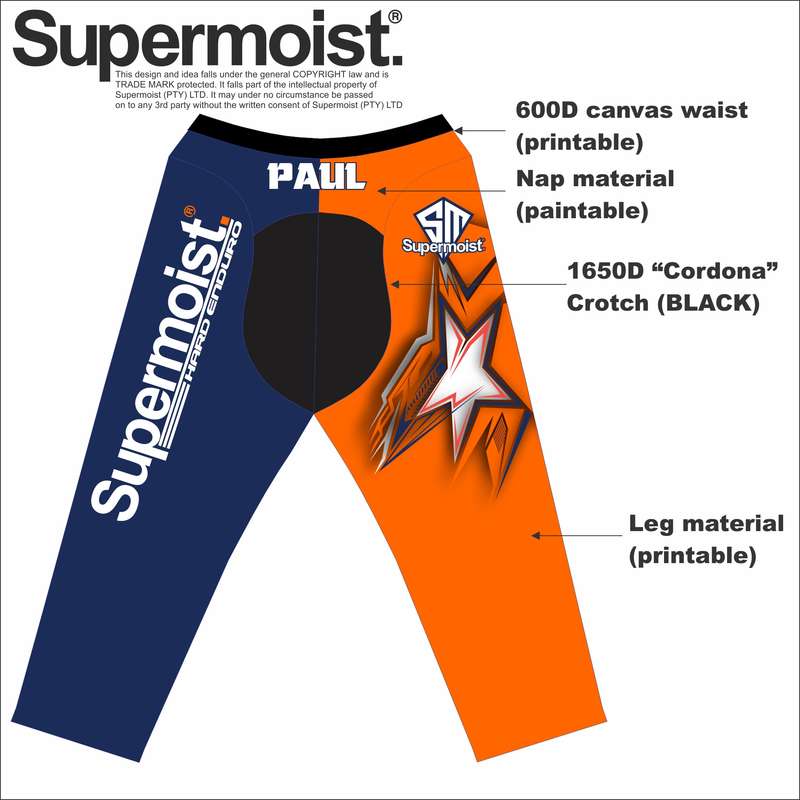 Supermoist Supermoist Grey Stripper Camo Riding Pants - 28