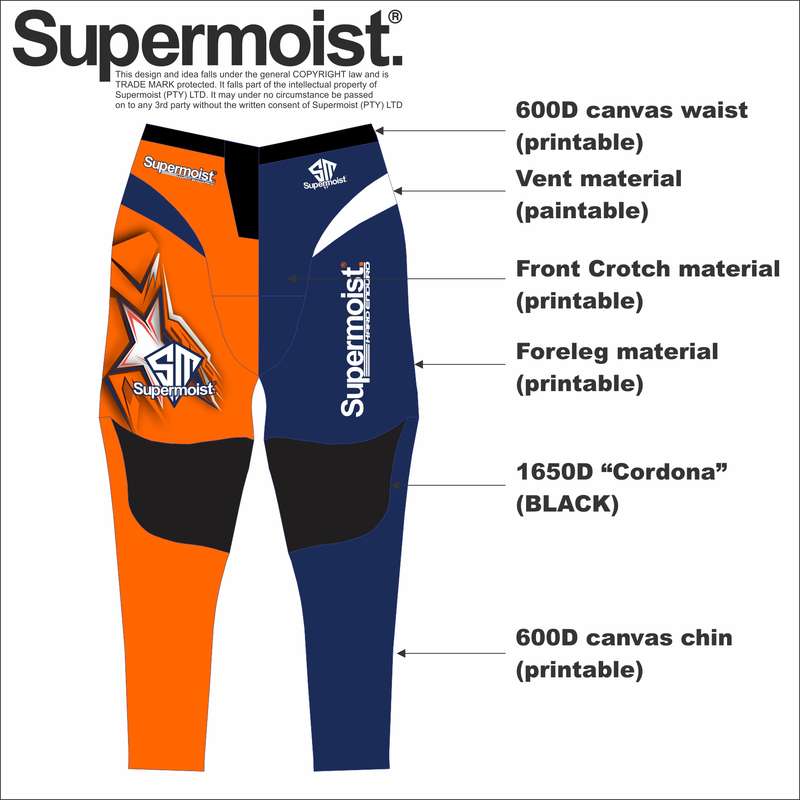 Supermoist Supermoist Grey Stripper Camo Riding Pants - 28
