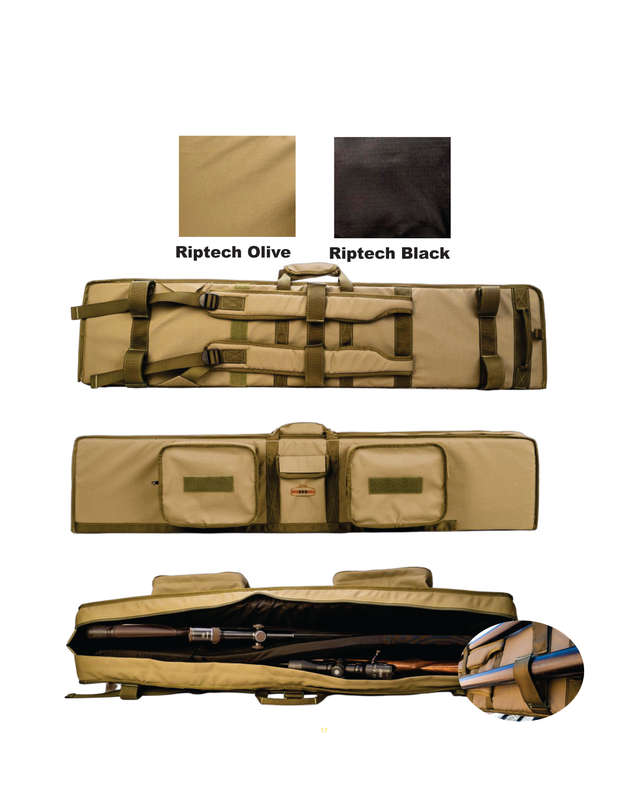 SSG SINGLE 52" SEMI HARD KALAHARI CASE RIPTECH - Black