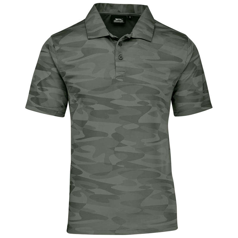 Supermoist Mens Volition Golf Shirt  Military Green - 2XL