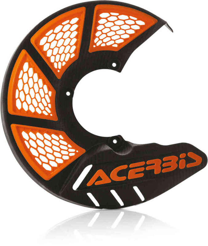 Acerbis Acerbis X-Brake Vented Front Disc Large Cover - Black/Orange