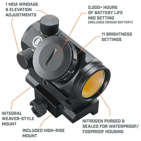 Bushnell TRS-25 3 MOA DOT HI-RISE MOUNT