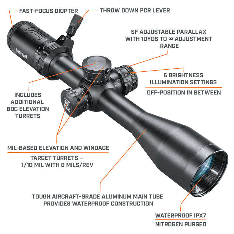 Bushnell 4.5-18X40 AR OPTICS BLK ILLUM WIND HOLD