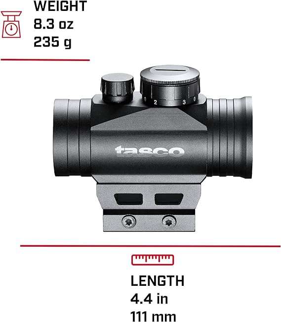 Tasco TASCO 1X30 BLK 3 MOA HI/LO MOUNT