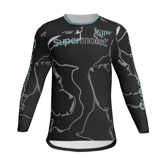 Supermoist Supermoist Slate "Black Teal" Riding Shirt - 4XL | Airtech 2 | Regular