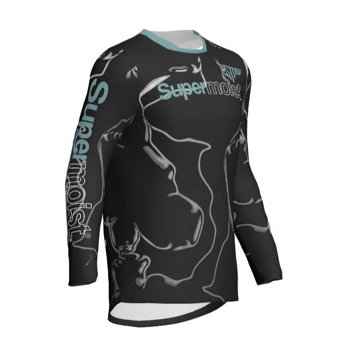 Supermoist Supermoist Slate "Black Teal" Riding Shirt - 4XL | Airtech 2 | Regular